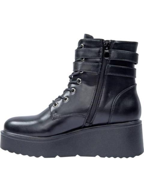 BOTA HEBILLAS CON PLATAFORMA NEGRO VI LINE