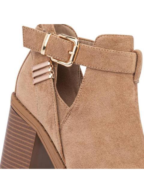BOTA HEBILLAS METALICAS BEIGE TIERRA BENDITA