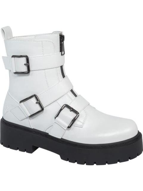 BOTA HEBILLAS SUELA TRACK BLANCO GOODYEAR