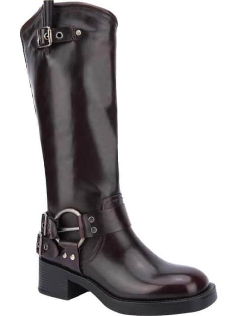 BOTA HEBILLAS TACON BAJO VINO GOODYEAR
