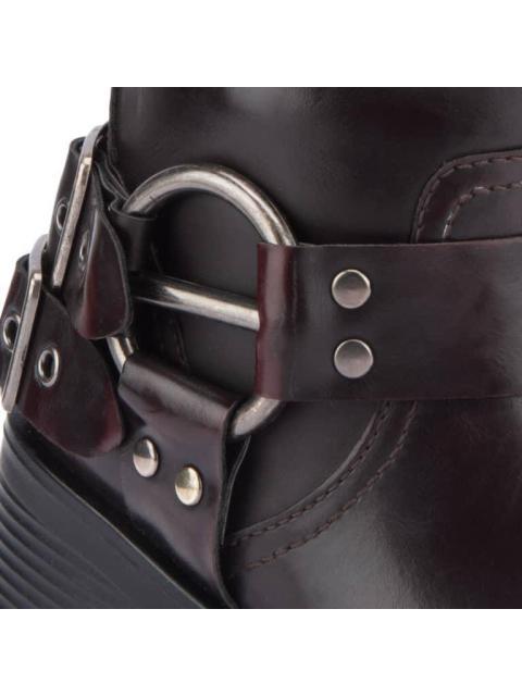 BOTA HEBILLAS TACON BAJO VINO GOODYEAR