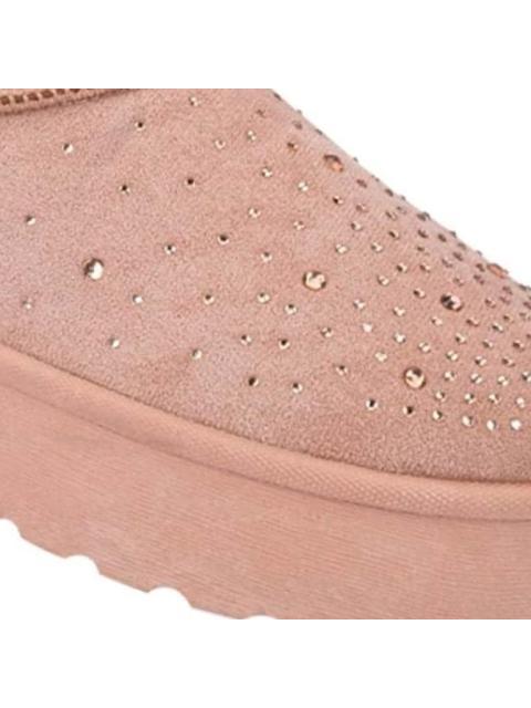 BOTA INVERNAL CON PEDRERIA ROSA VIVIS SHOES KIDS