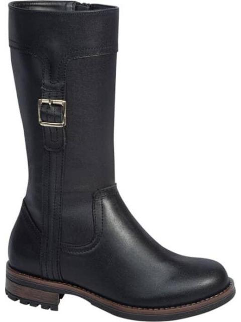 BOTA LARGA DE PIEL NEGRO VIVIS SHOES KIDS