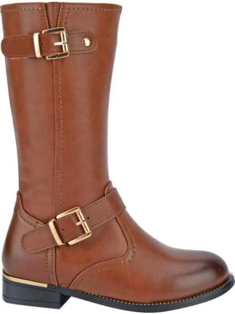 BOTA LARGA HEBILLAS COGNAC VIVIS SHOES KIDS