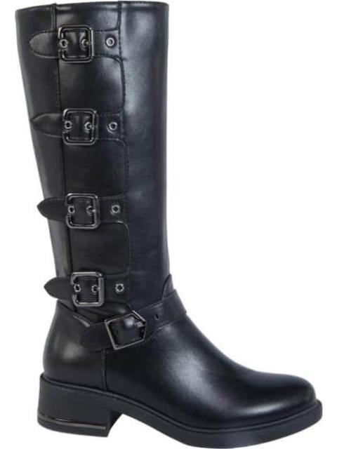 BOTA LARGA HEBILLAS NEGRO VIVIS SHOES KIDS