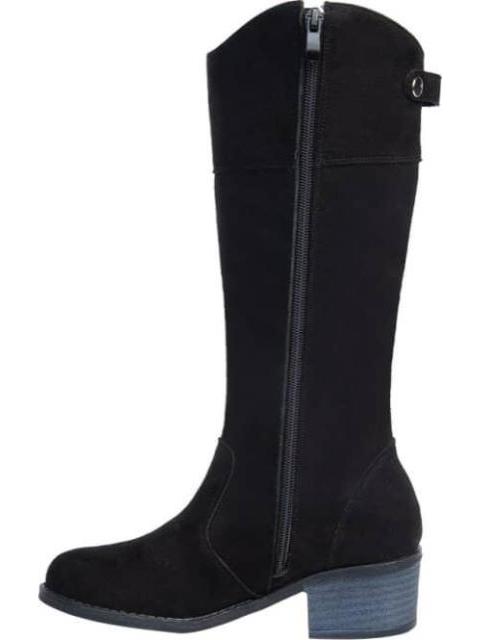 BOTA LARGA TACON BAJO NEGRO TROPICANA N
