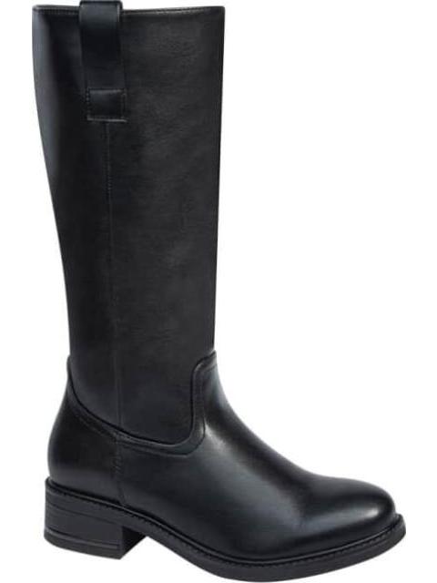BOTA LARGA TACON BAJO NEGRO VIVIS SHOES KIDS