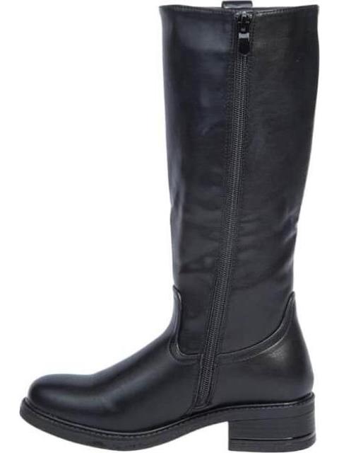 BOTA LARGA TACON BAJO NEGRO VIVIS SHOES KIDS