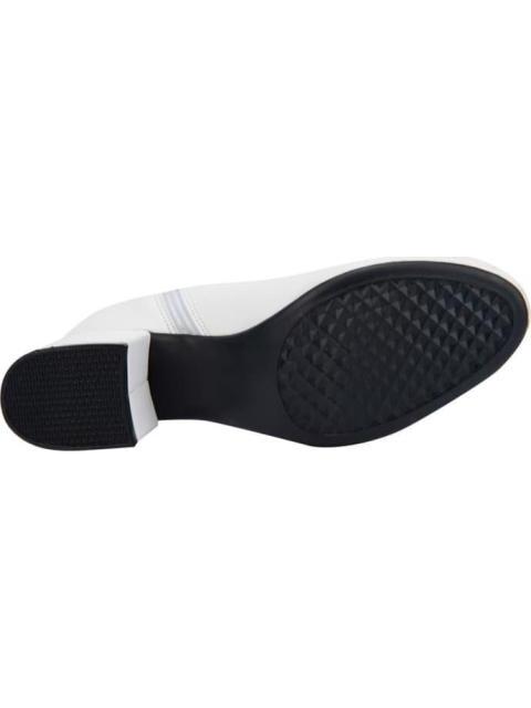 BOTA LISA TACON CUADRADO BLANCO YAELI