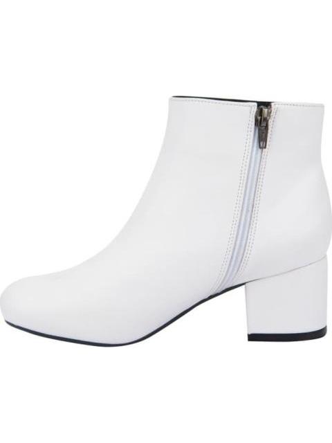 BOTA LISA TACON CUADRADO BLANCO YAELI