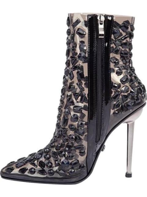 BOTA MICA CON PEDRERIA VERDE CAMUFLAJE THALIA SODI