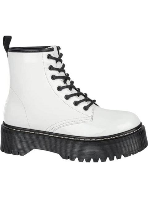 BOTA MILITAR CHAROL CON PLATAFORMA BLANCO GOODYEAR