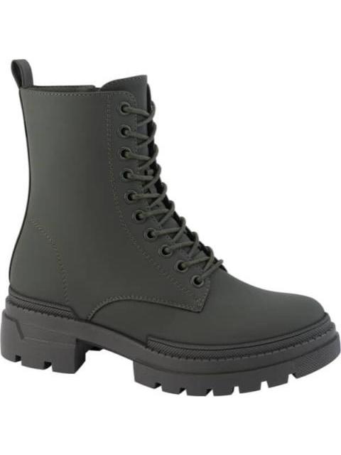 BOTA MILITAR NOBUCK SUELA TRACK VERDE OLIVO GOODYEAR