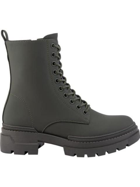 BOTA MILITAR NOBUCK SUELA TRACK VERDE OLIVO GOODYEAR