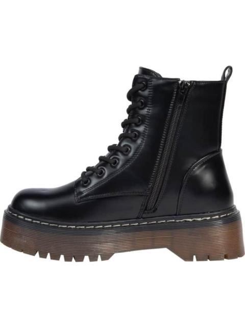 BOTA MILITAR PU CON PLATAFORMA NEGRO GOODYEAR
