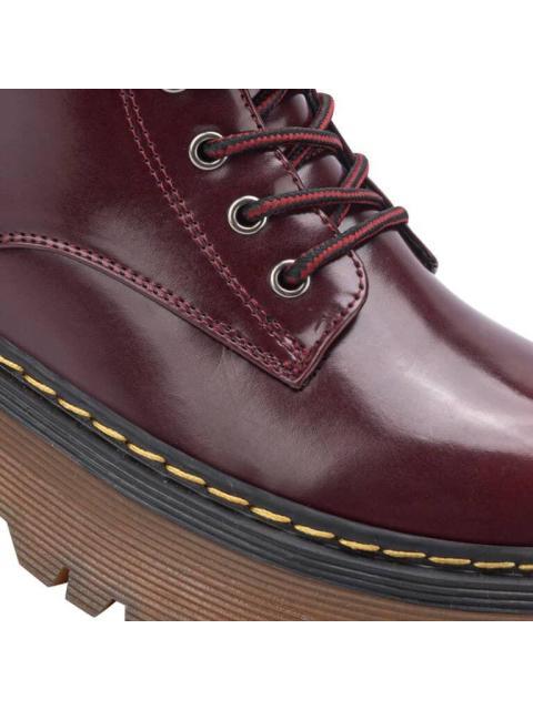 BOTA MILITAR PU CON PLATAFORMA VINO GOODYEAR