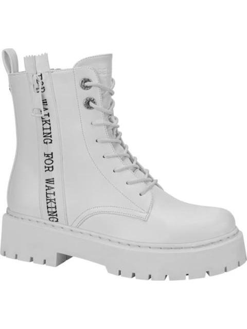 BOTA MILITAR FRASE LATERAL BLANCO BELINDA PEREGRIN