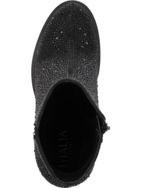 BOTA ANTE CON PEDRERIA SUELA TRACK NEGRO THALIA SODI