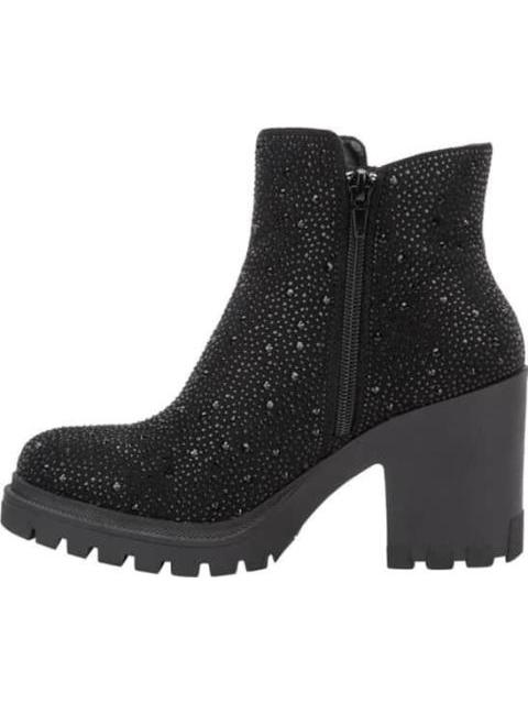 BOTA ANTE CON PEDRERIA SUELA TRACK NEGRO THALIA SODI