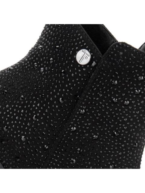 BOTA ANTE CON PEDRERIA SUELA TRACK NEGRO THALIA SODI