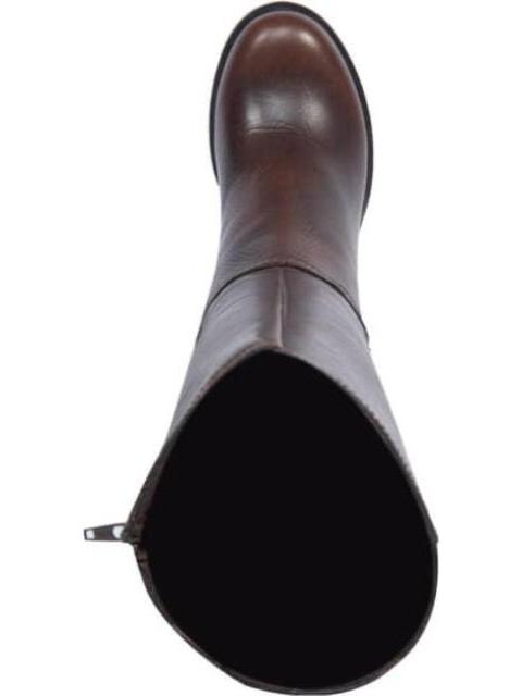 BOTA PIEL VACUNO HEBILLA METALICA CAFE VIVIS SHOES