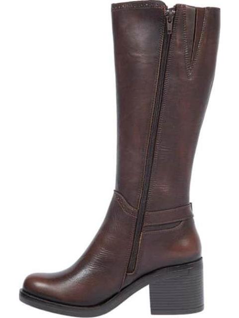 BOTA PIEL VACUNO HEBILLA METALICA CAFE VIVIS SHOES
