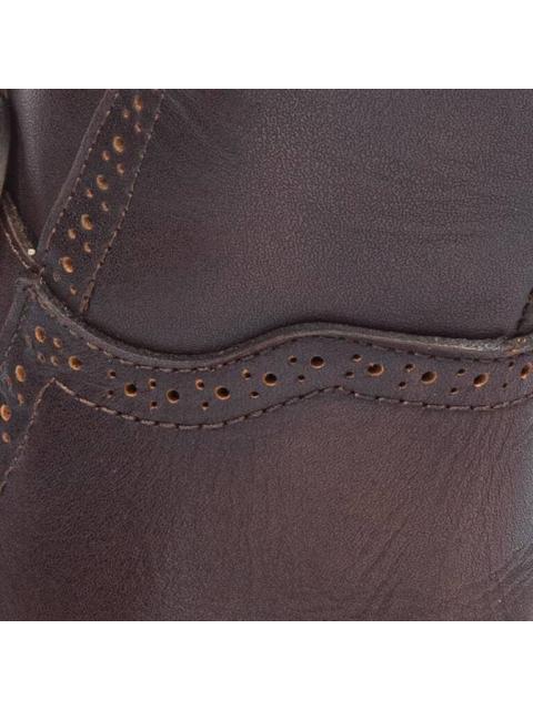 BOTA PIEL VACUNO HEBILLA METALICA CAFE VIVIS SHOES