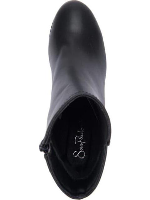 BOTA PU TACON ALTO NEGRO SAO PAULO