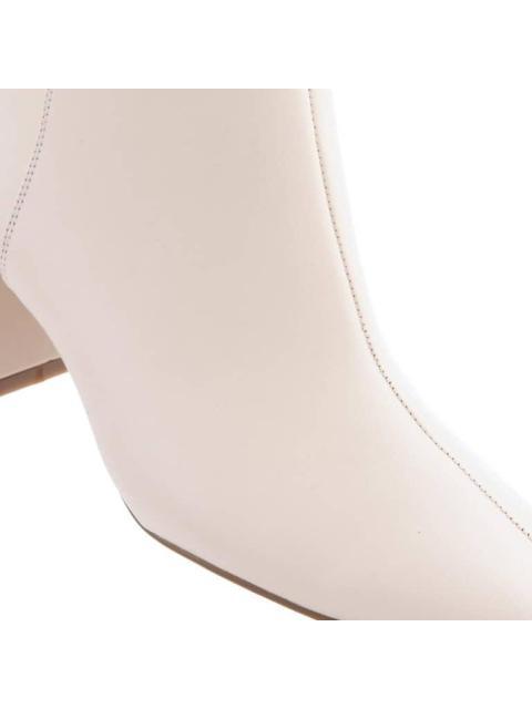 BOTA TACON ANCHO BEIGE/HUESO YAELI FASHION