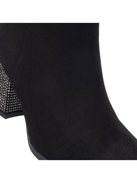 BOTA TACON CON PEDRERIA NEGRO YAELI