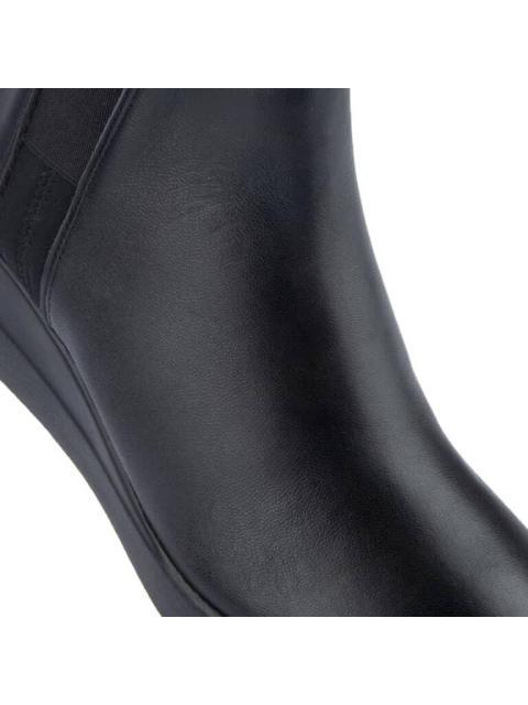 BOTA TACON CUÑA NEGRO MANET
