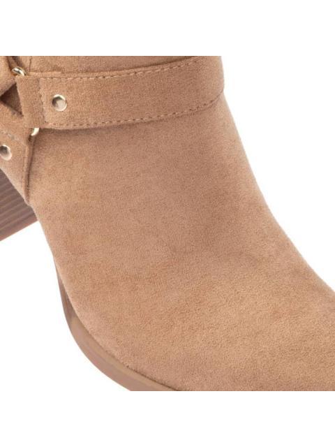 BOTA TACON CUADRADO CAMEL TIERRA BENDITA