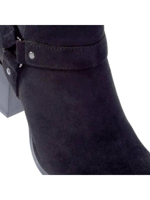 BOTA TACON CUADRADO NEGRO TIERRA BENDITA