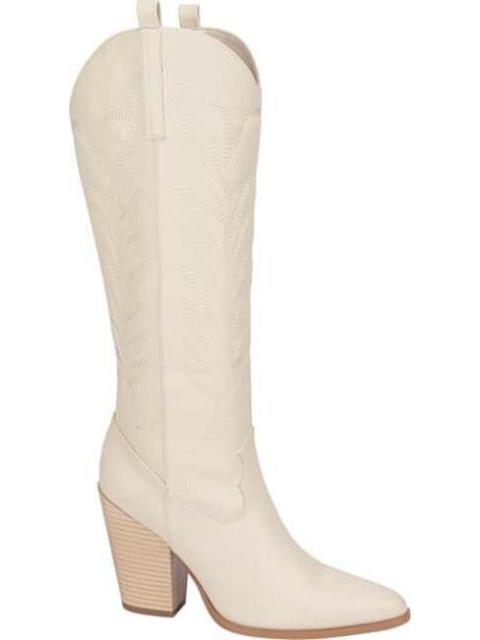 BOTA TEXANA BORDADA BEIGE TIERRA BENDITA DELUXE