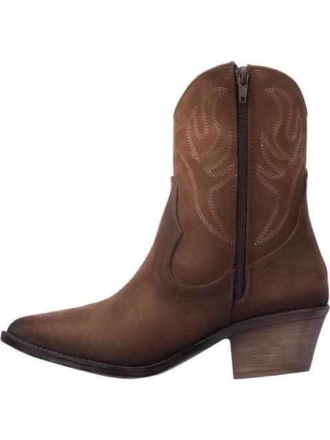 BOTA TEXANA BORDADA CAFE TIERRA BENDITA