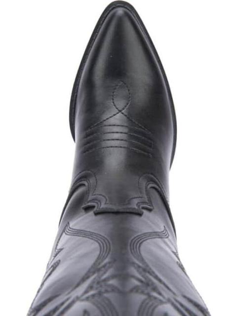 BOTA TEXANA BORDADA NEGRO TIERRA BENDITA DELUXE