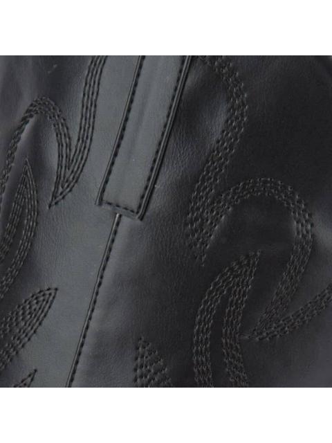 BOTA TEXANA BORDADA NEGRO TIERRA BENDITA DELUXE