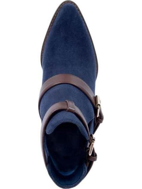 BOTA TEXANA CON ABERTURA AZUL MARINO TIERRA BENDITA