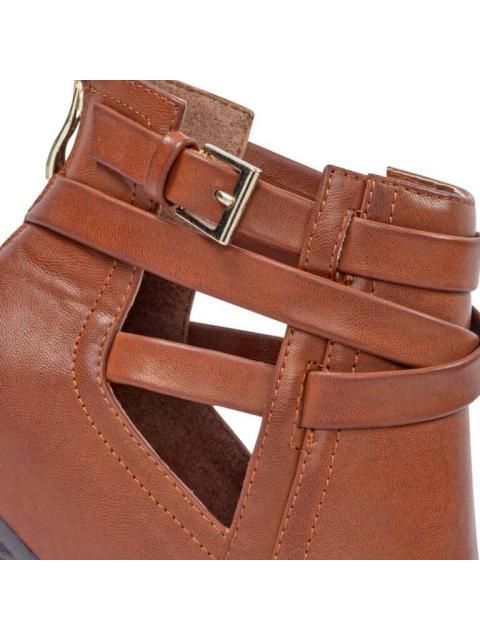 BOTA TEXANA CON ABERTURA CAFE TIERRA BENDITA