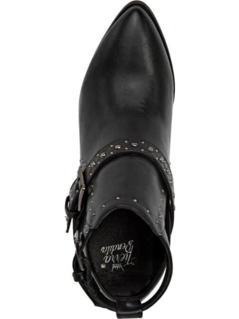 BOTA TEXANA CON ESTOPEROLES NEGRO TIERRA BENDITA