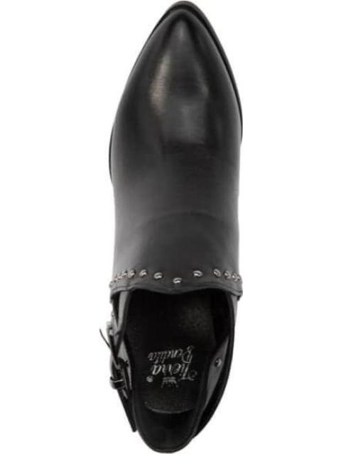 BOTA TEXANA CON ESTOPEROLES NEGRO TIERRA BENDITA