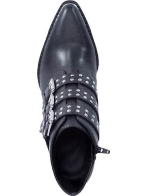 BOTA TEXANA CON ESTOPEROLES NEGRO TIERRA BENDITA DELUXE