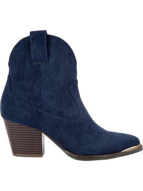 BOTA TEXANA GAMUZA AZUL MARINO TIERRA BENDITA DELUXE