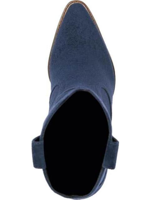 BOTA TEXANA GAMUZA AZUL MARINO TIERRA BENDITA DELUXE