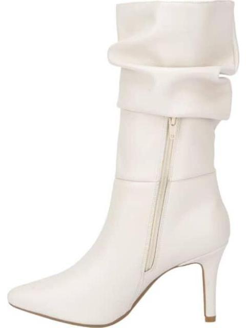 BOTA TUBO CON ARRUGA BEIGE/HUESO YAELI