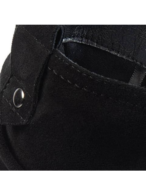 BOTA TUBO CON ARRUGA SUELA TRACK NEGRO TIERRA BENDITA