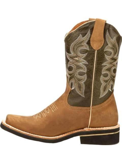 BOTA VAQUERA BORDADA CAMEL JC MCCOY