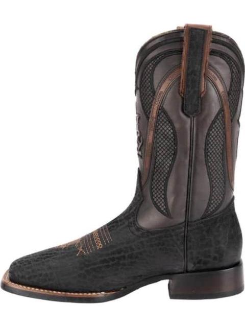 BOTA VAQUERA CUELLO DE TORO NEGRO CUADRA