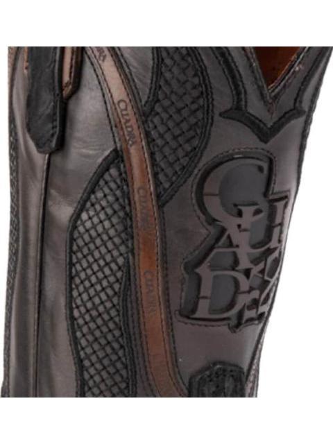 BOTA VAQUERA CUELLO DE TORO NEGRO CUADRA
