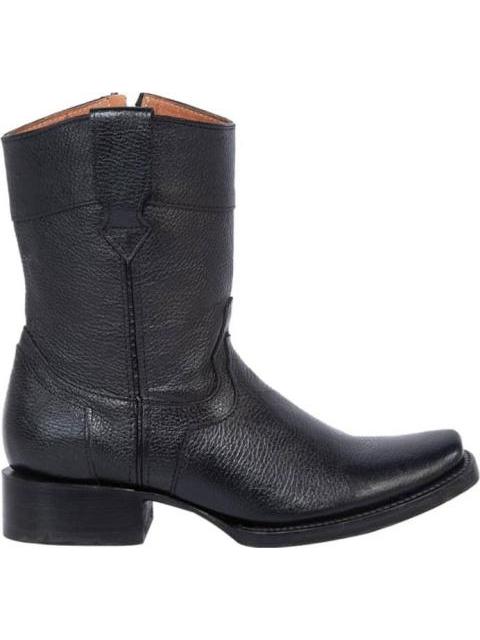 BOTA VAQUERA DE PIEL NEGRO REYPA BOOTS